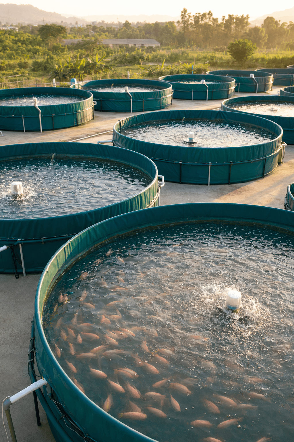 Round-tank aquaculture for planned Phoenix Golden Tilapia project review