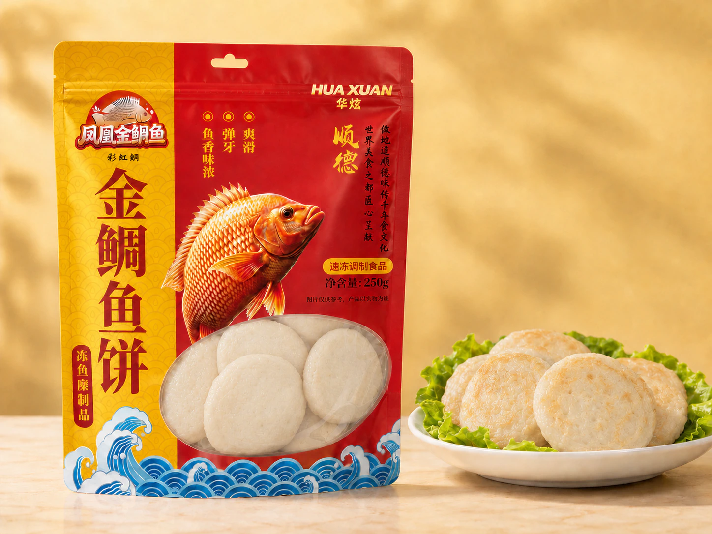 凤凰金鲷鱼饼包装与产品形态